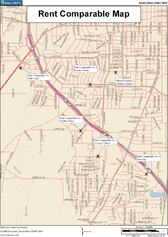 Rent Comparable Map